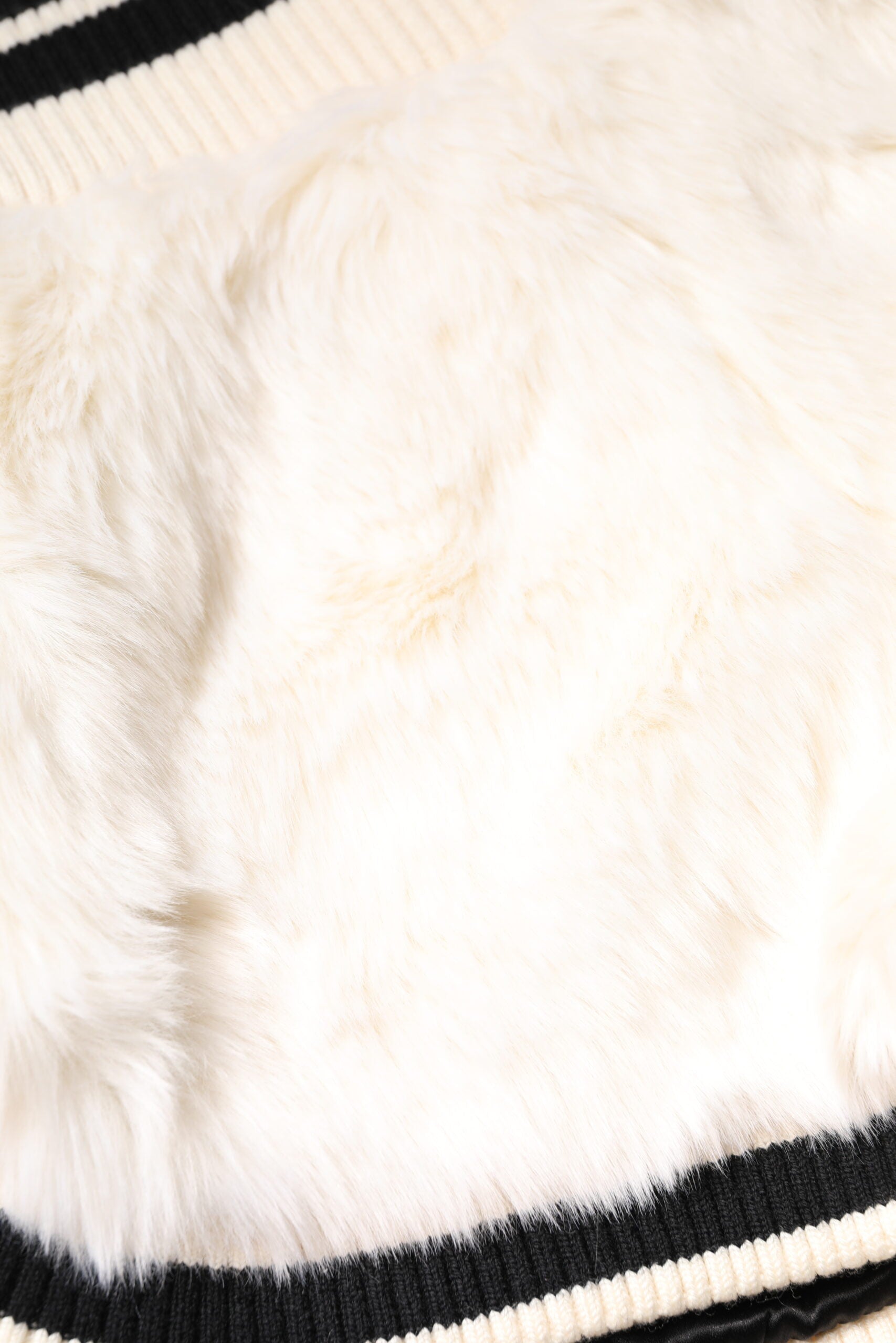 Short taille haute en fausse fourrure blanche Dolce &amp; Gabbana