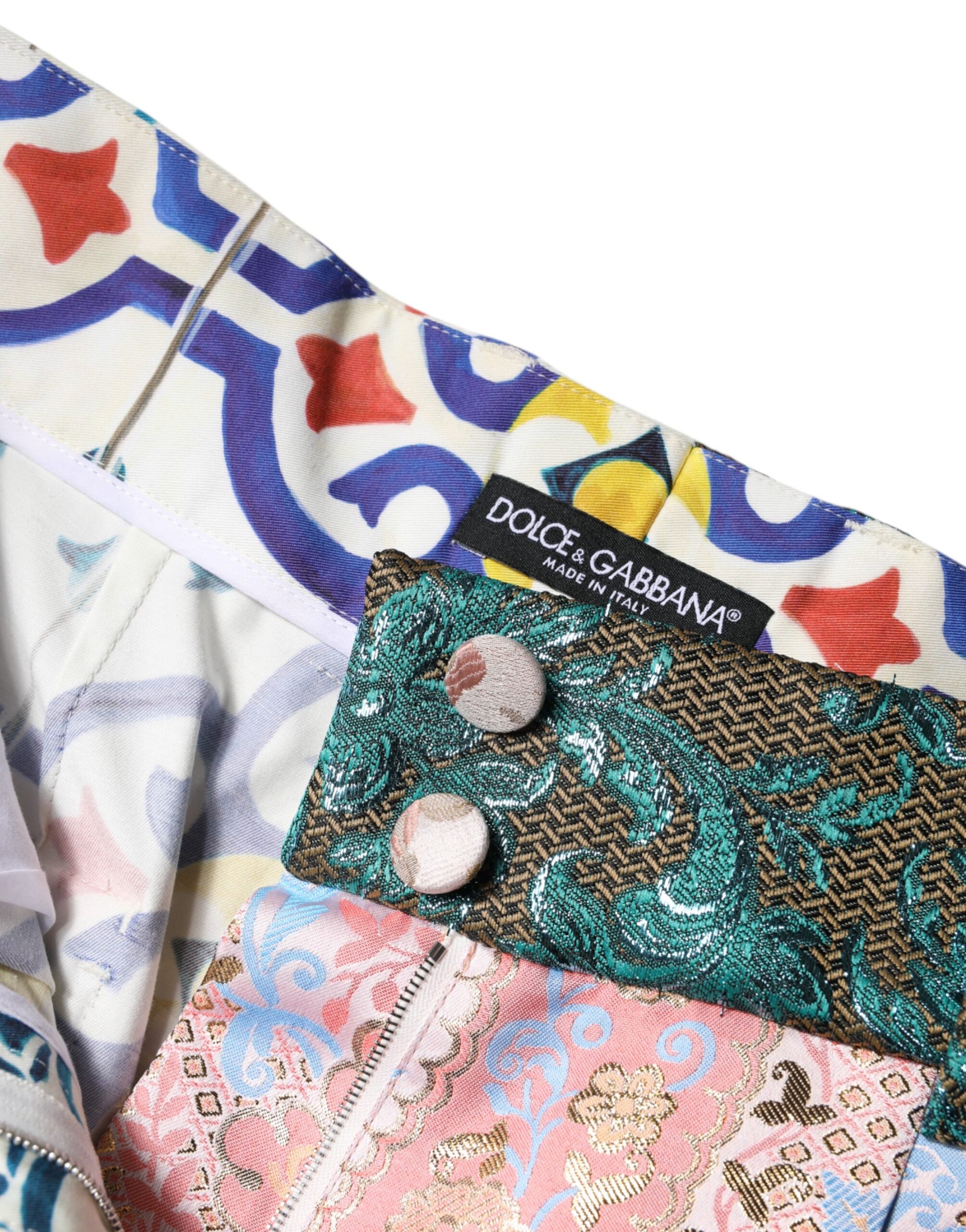 Short moulant en coton multicolore Dolce &amp; Gabbana
