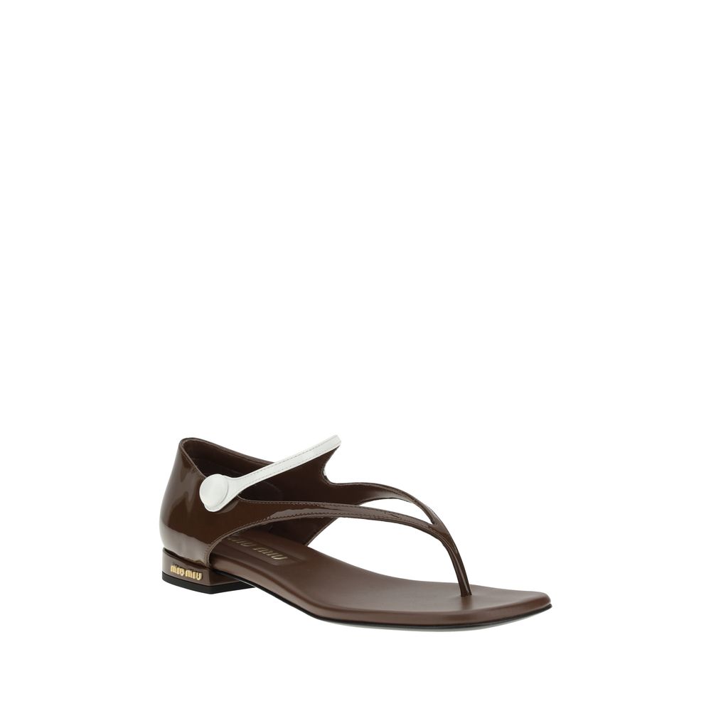 Sandales tongs Miu Miu