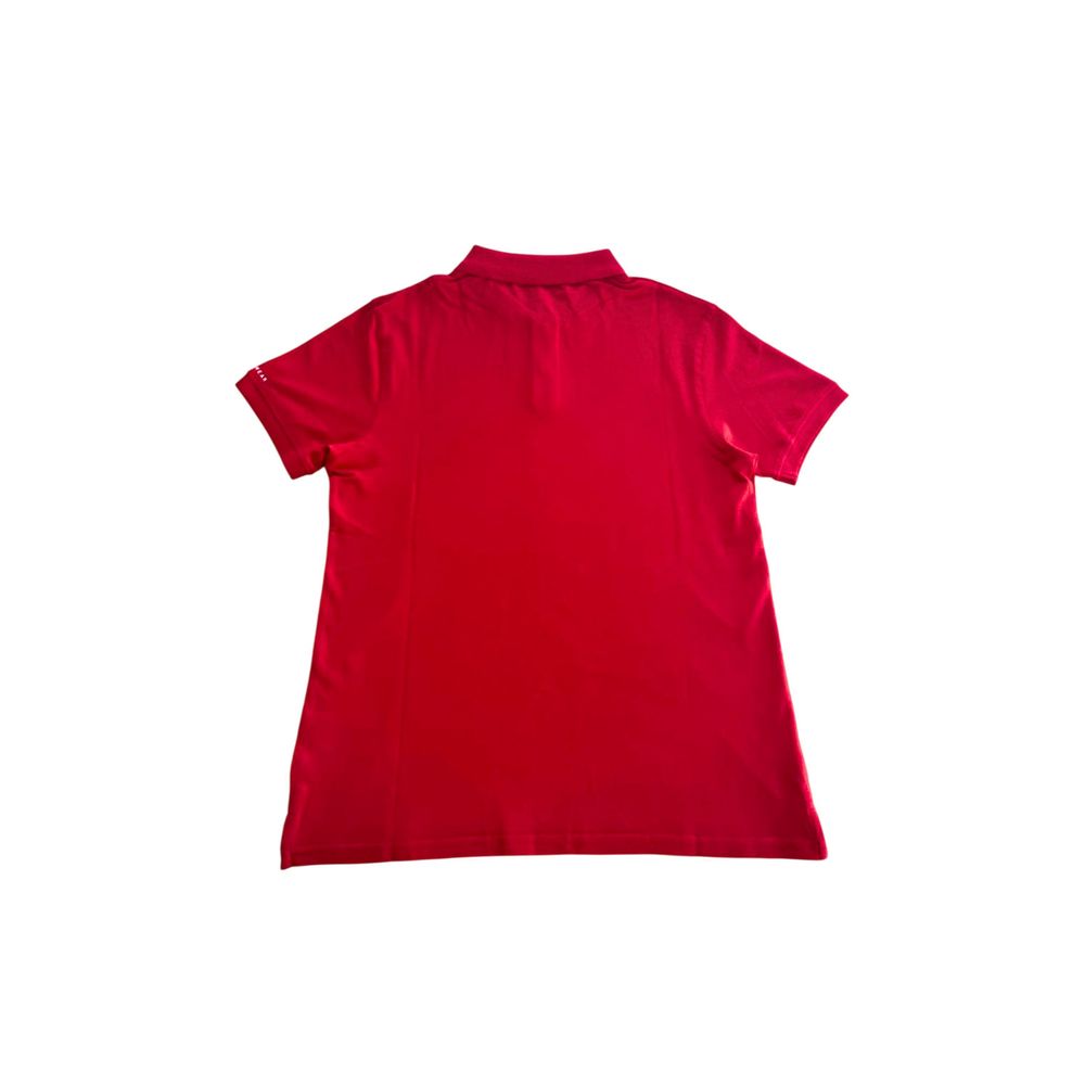 Polo Trussardi Beachwear en coton rouge pour homme