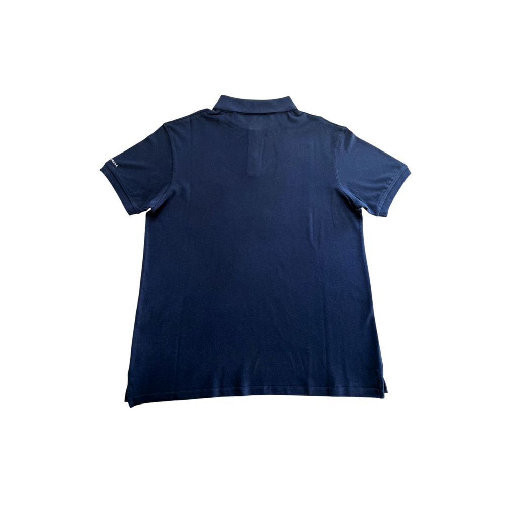 Polo Trussardi Beachwear en coton bleu pour homme