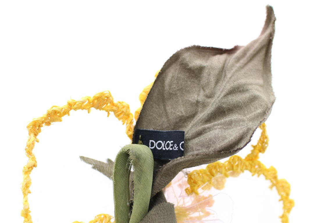 Broche florale transparente Dolce &amp; Gabbana FAIT MAIN 