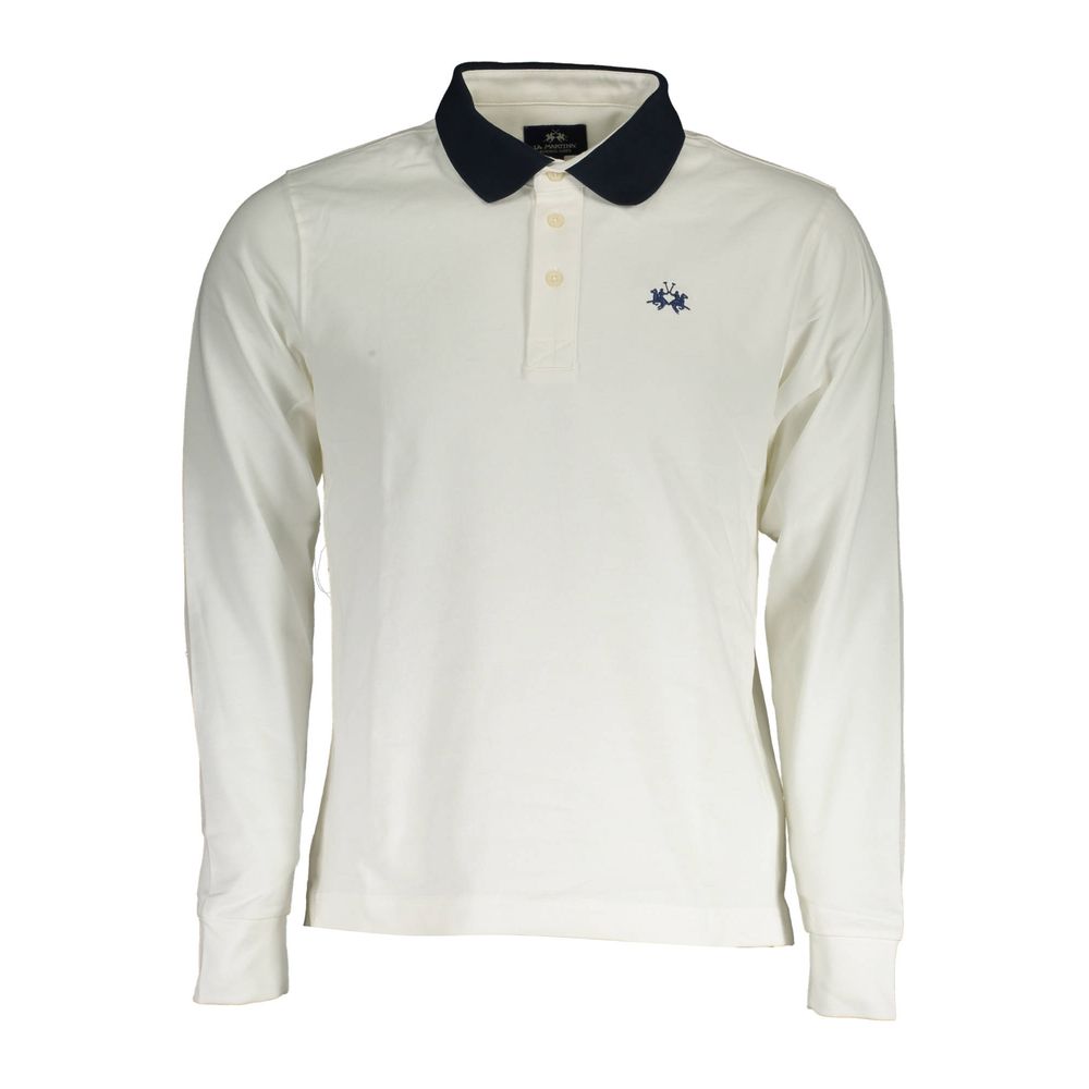 Polo homme en coton blanc La Martina
