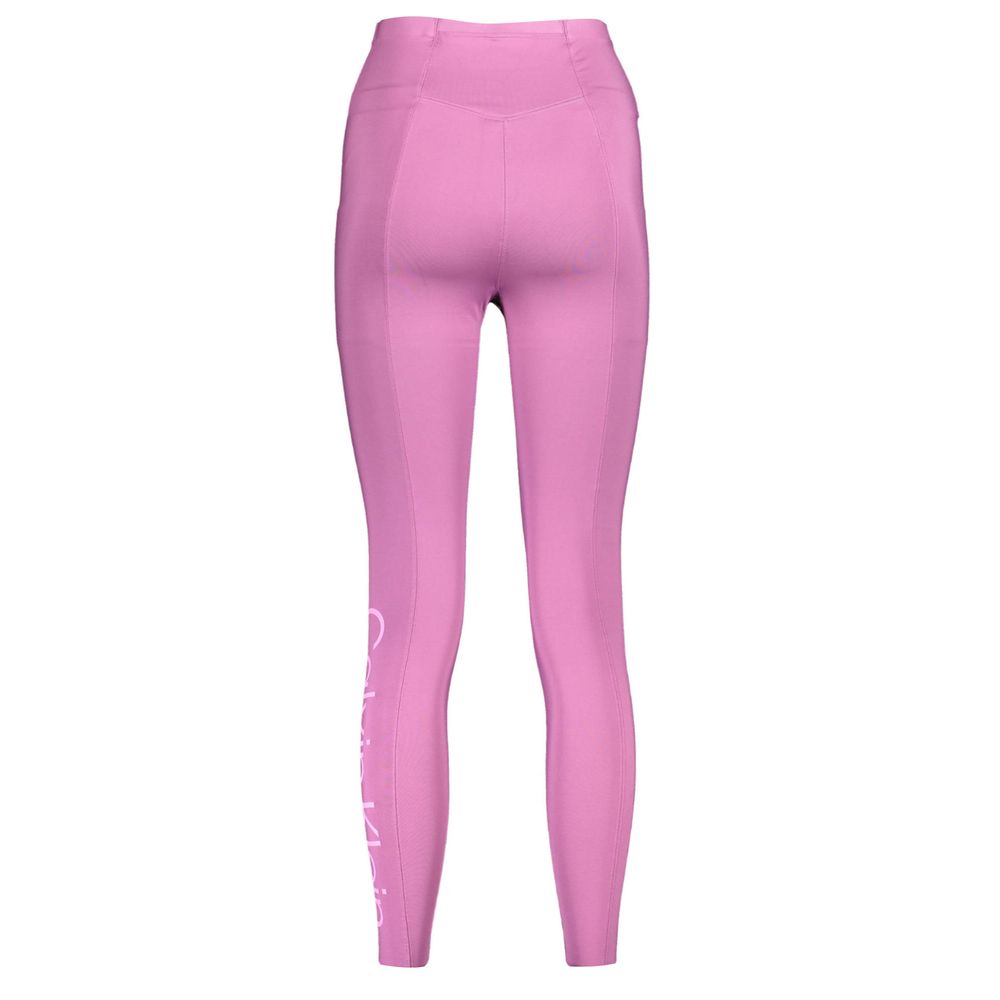 Legging femme en polyester violet Calvin Klein