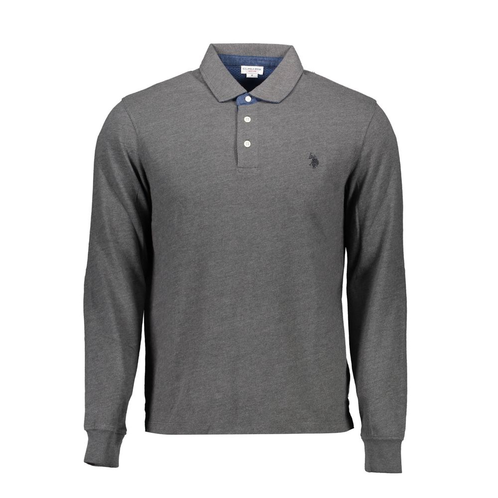 Polo gris en coton pour homme, US POLO ASSN.
