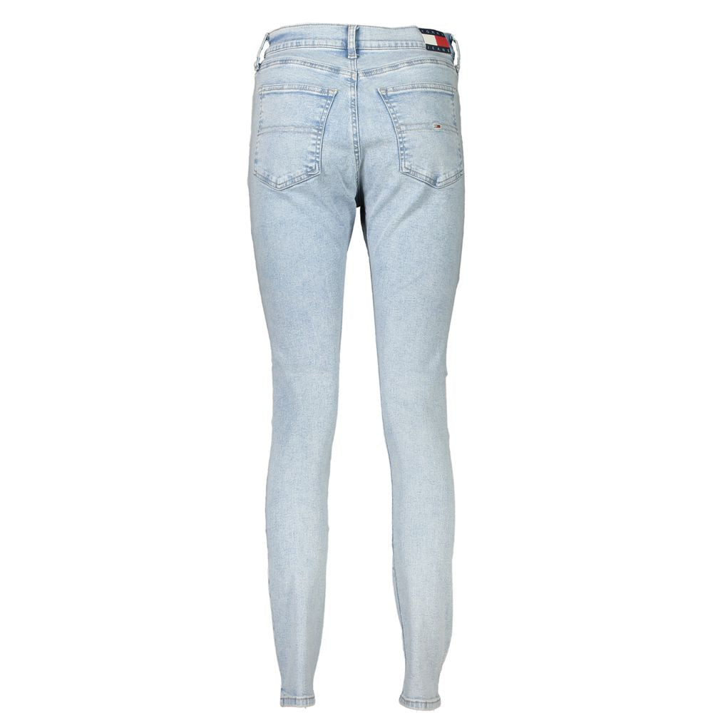 Jean Tommy Hilfiger bleu clair en coton pour femme