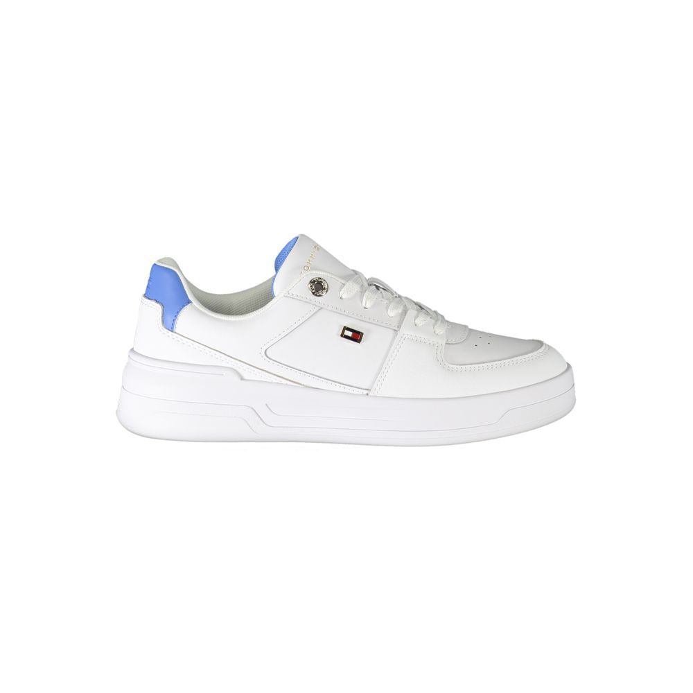 Baskets blanches en polyester Tommy Hilfiger