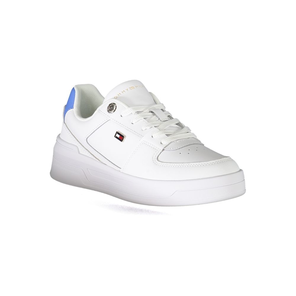 Baskets blanches en polyester Tommy Hilfiger
