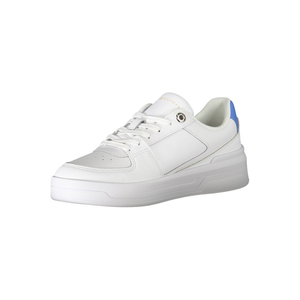 Baskets blanches en polyester Tommy Hilfiger