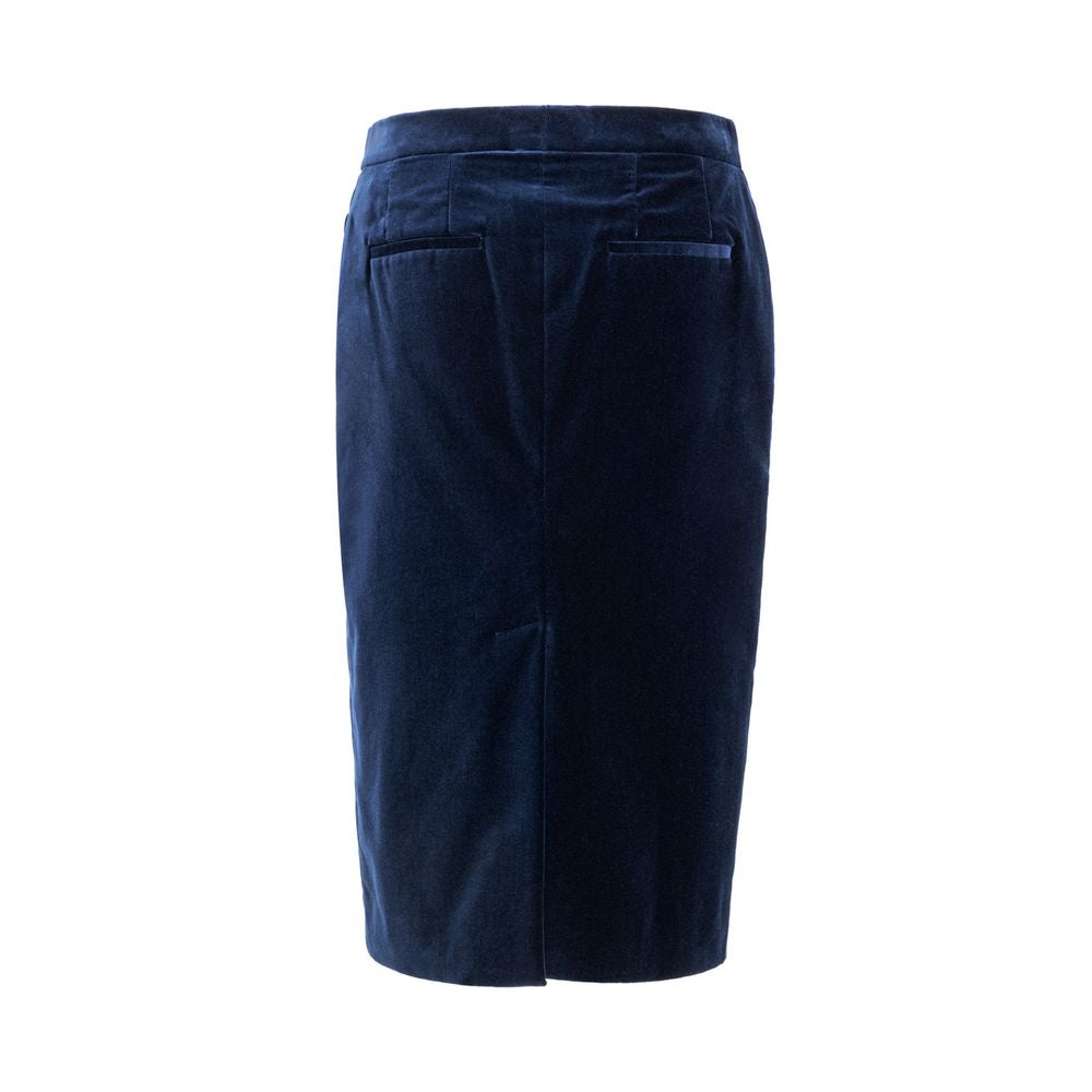 Jupe en coton bleu Tom Ford