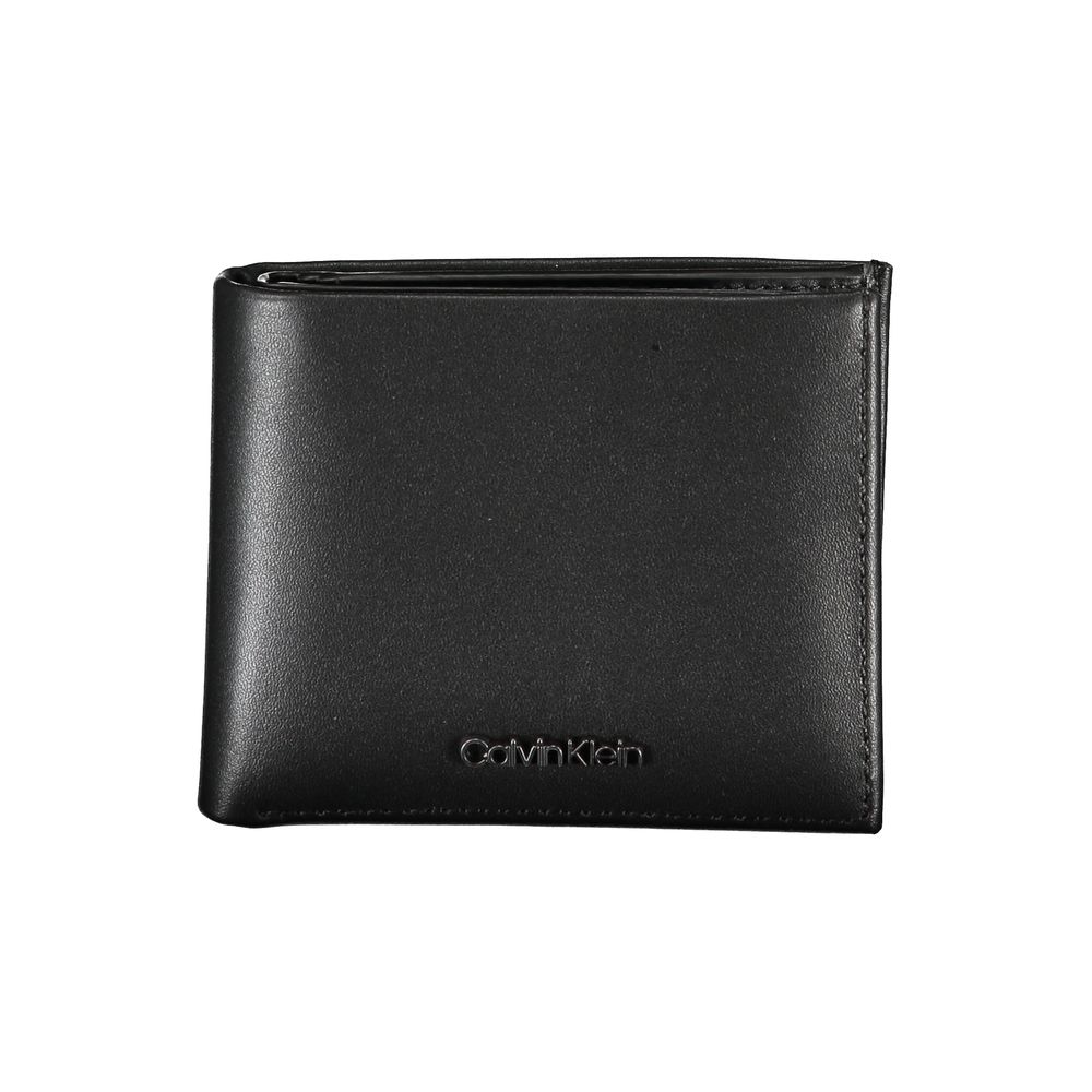 Portefeuille Calvin Klein élégant en cuir à deux volets avec blocage RFID