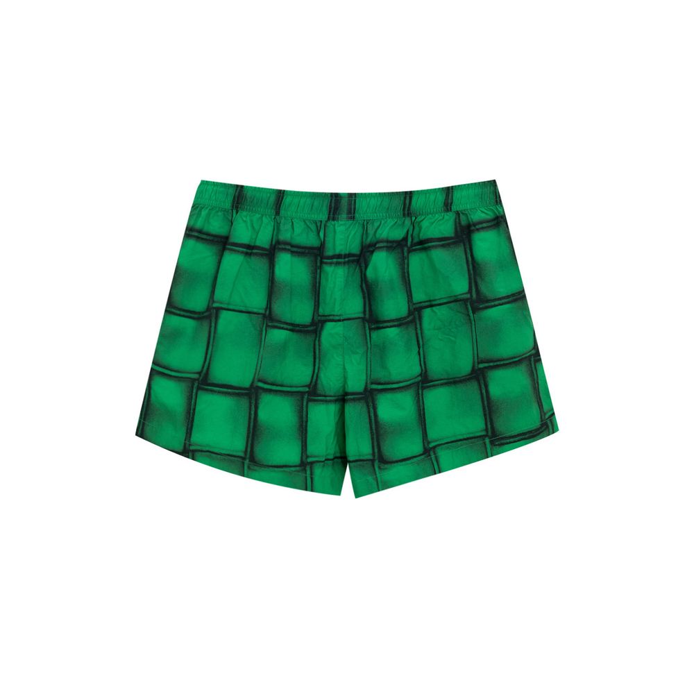 Short de bain en polyamide vert Bottega Veneta