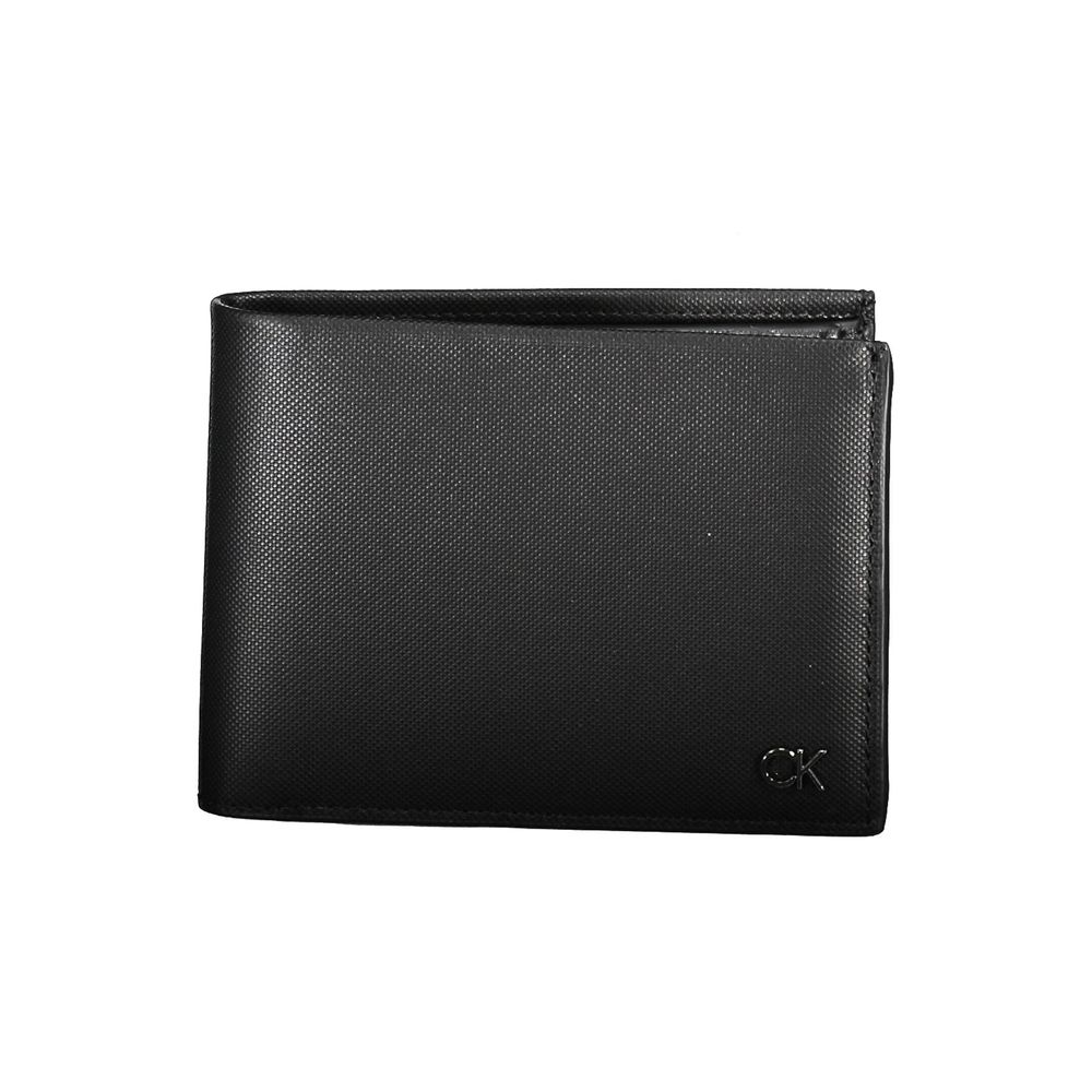 Portefeuille homme en cuir noir Calvin Klein