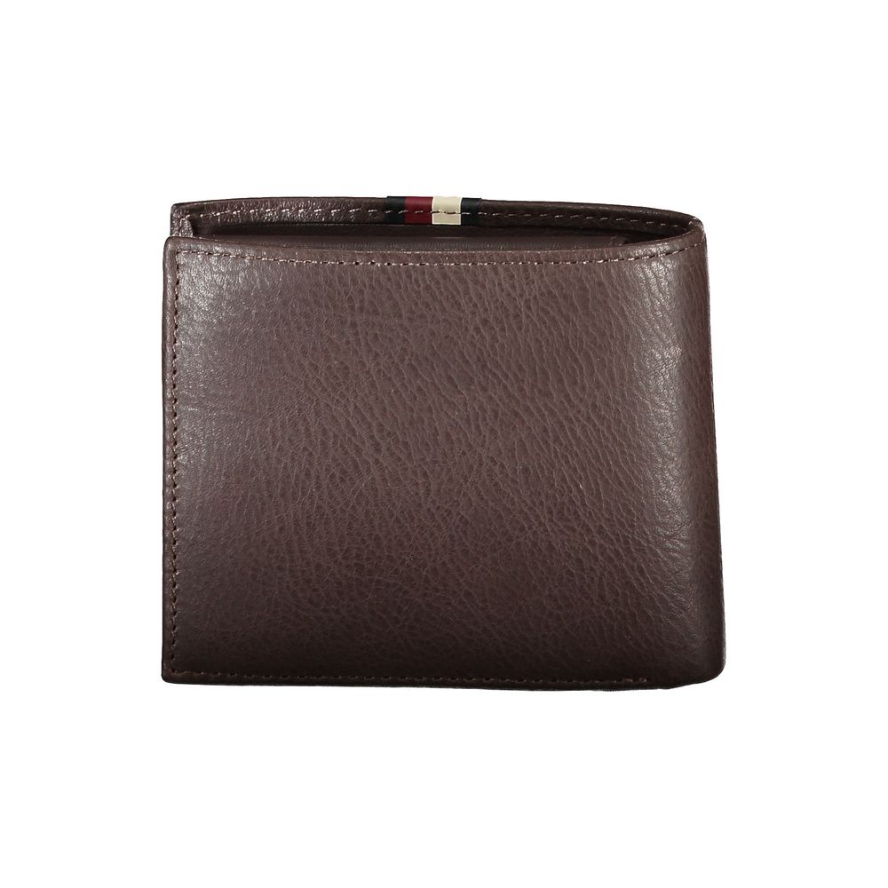 Portefeuille homme en cuir marron Tommy Hilfiger