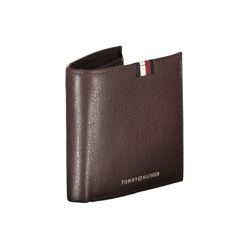 Portefeuille homme en cuir marron Tommy Hilfiger