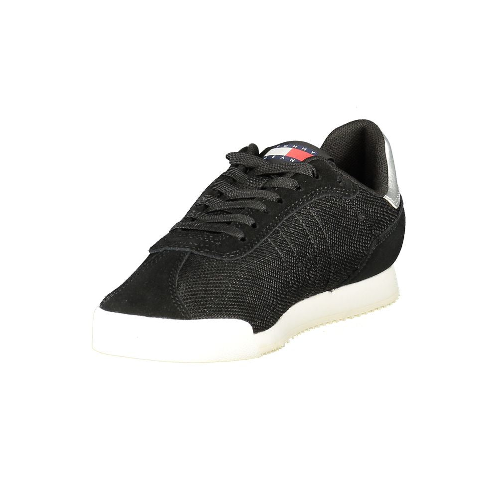 Baskets Tommy Hilfiger noires en polyester pour femme