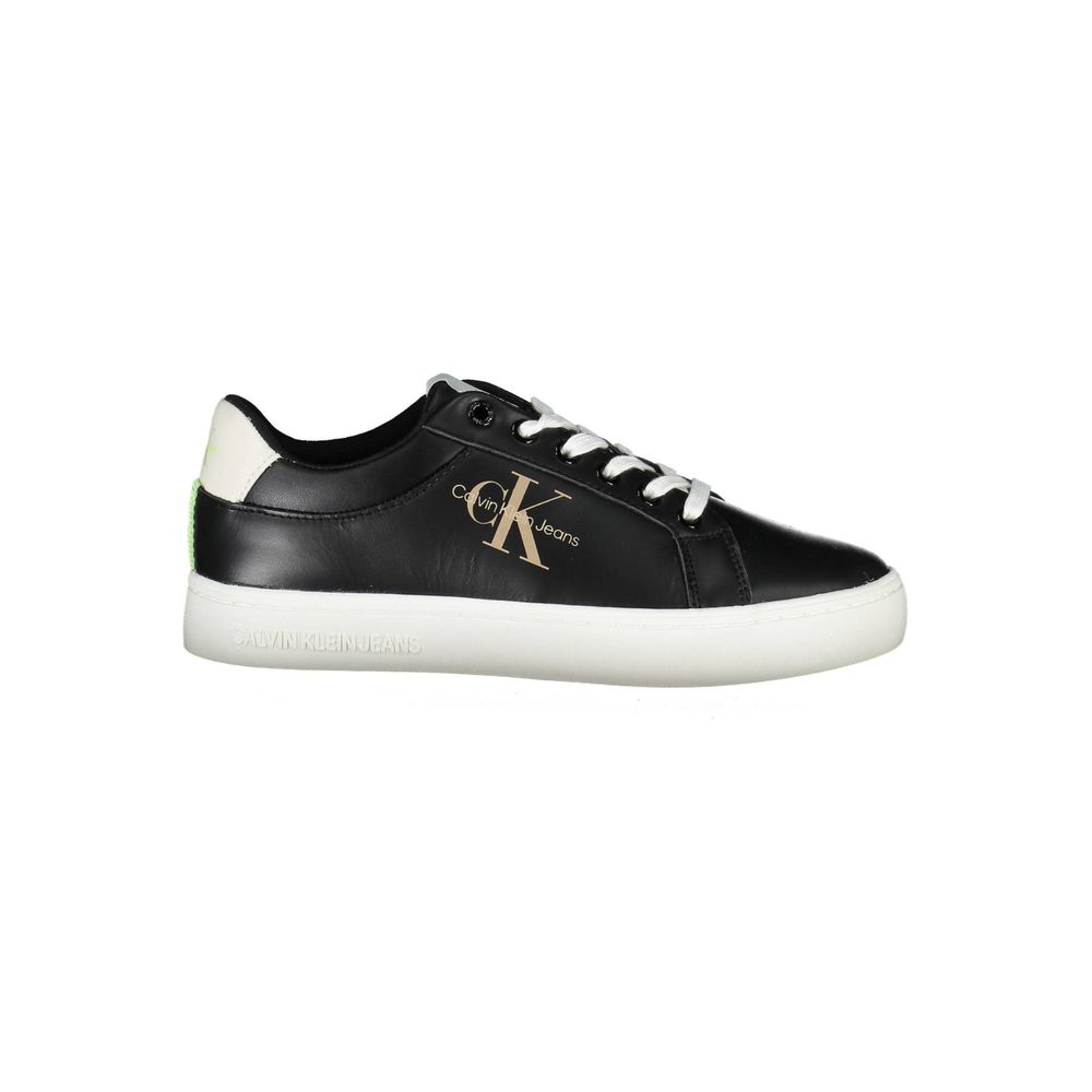 Baskets Calvin Klein noires en polyester pour femme