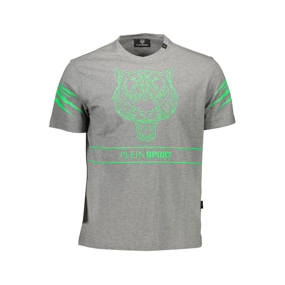 T-shirt homme en coton marron Plein Sport
