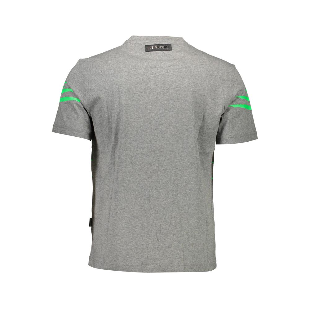 T-shirt homme en coton marron Plein Sport