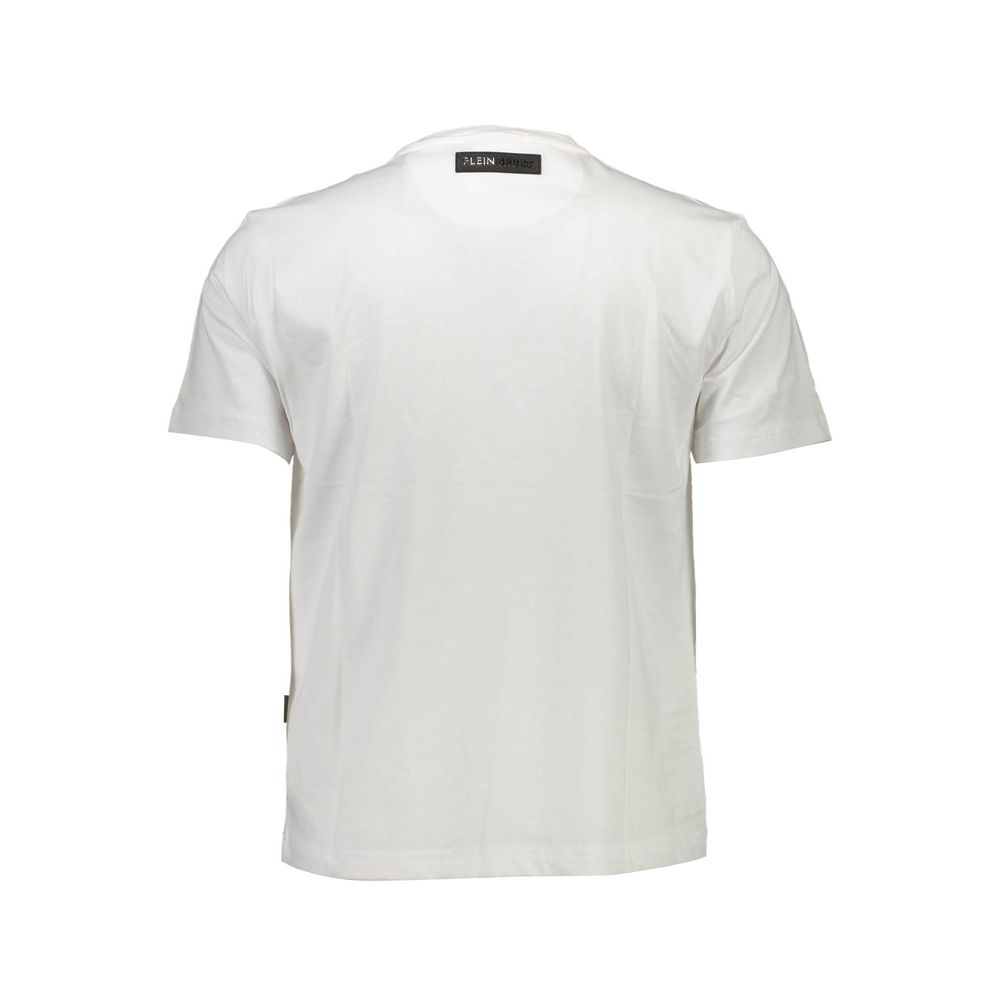 T-shirt homme en coton blanc Plein Sport