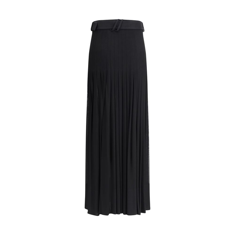 Jupe midi plissée Burberry