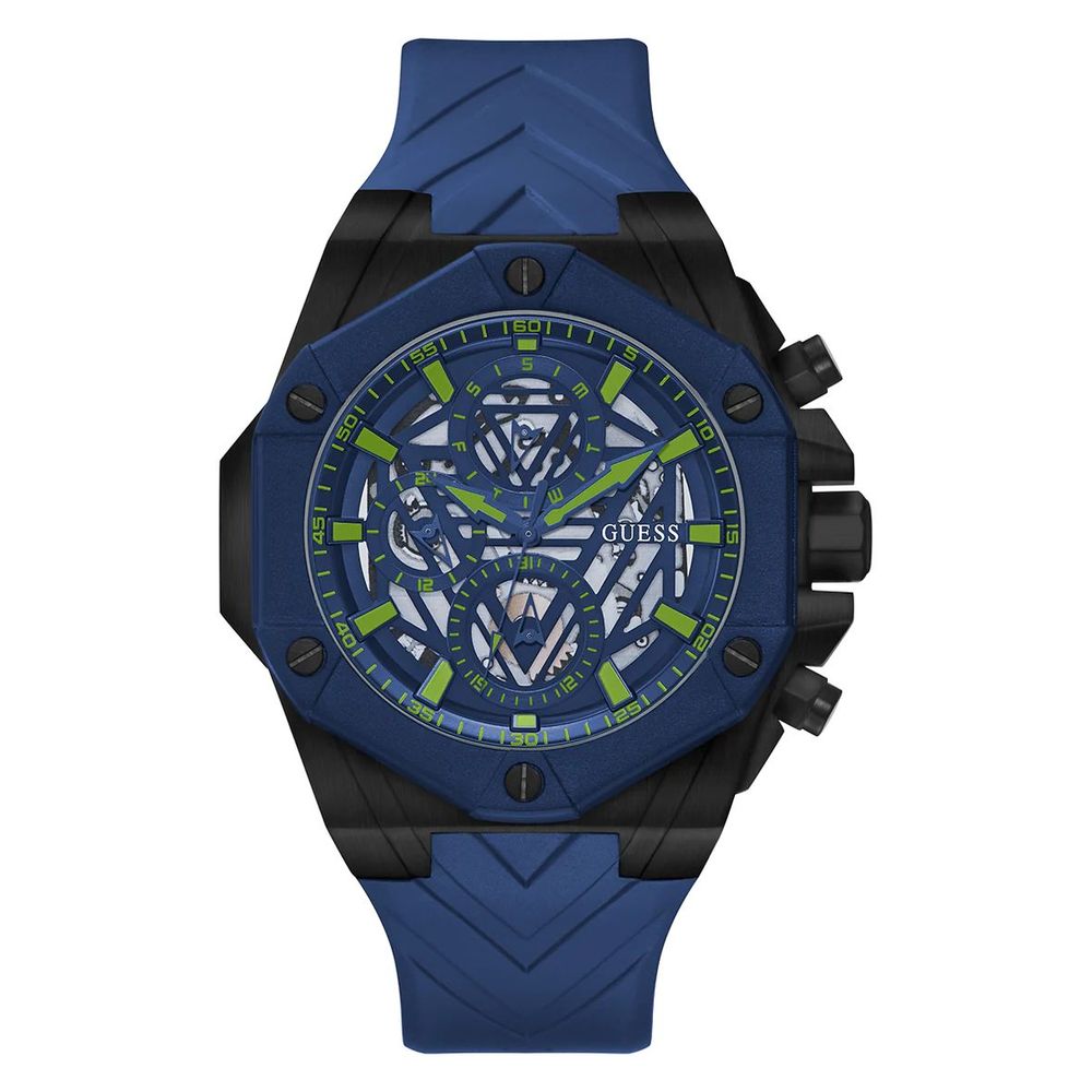 Montre synthétique Guess Blue