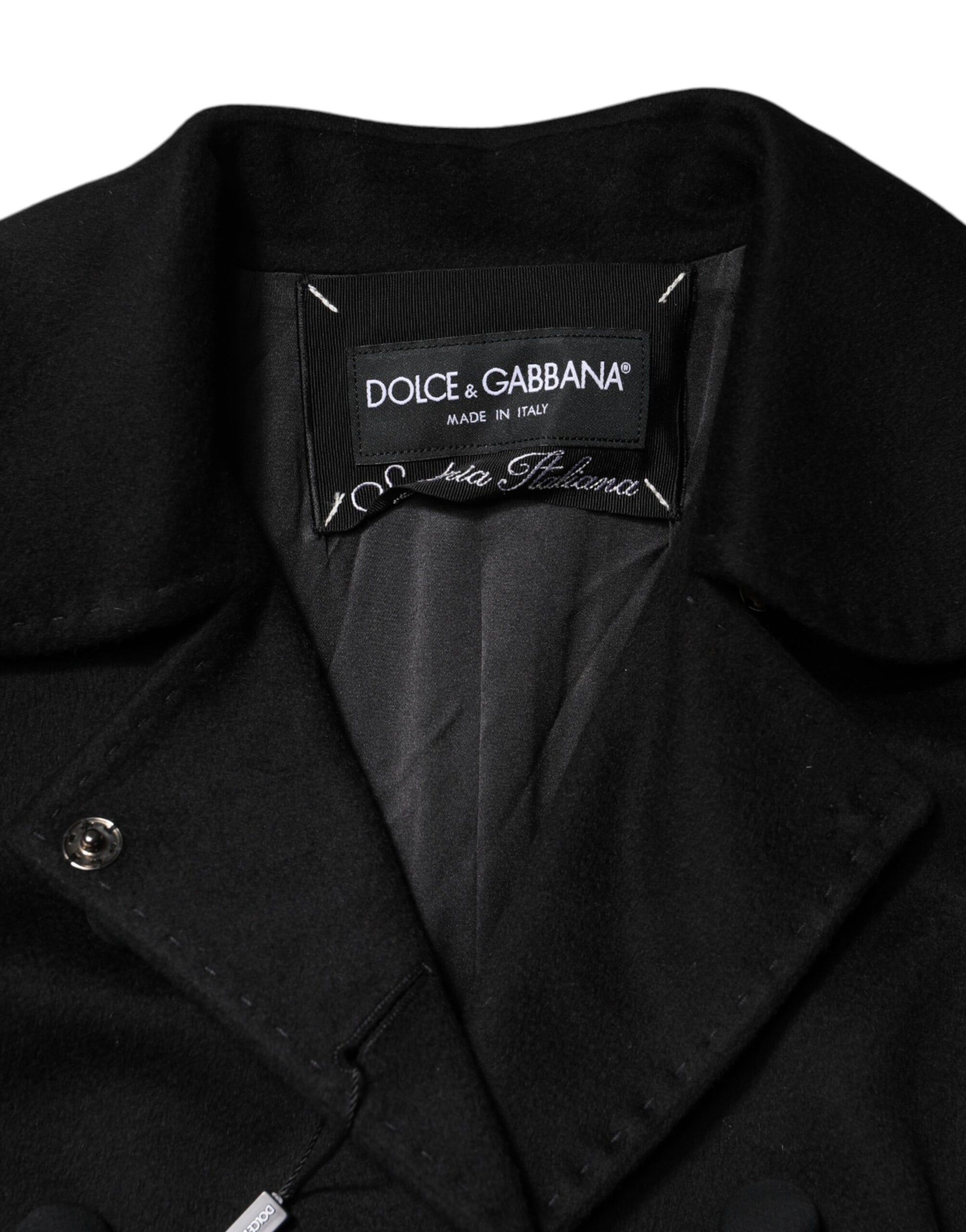 Dolce &amp; Gabbana Veste blazer Sartoria Italiano en laine noire