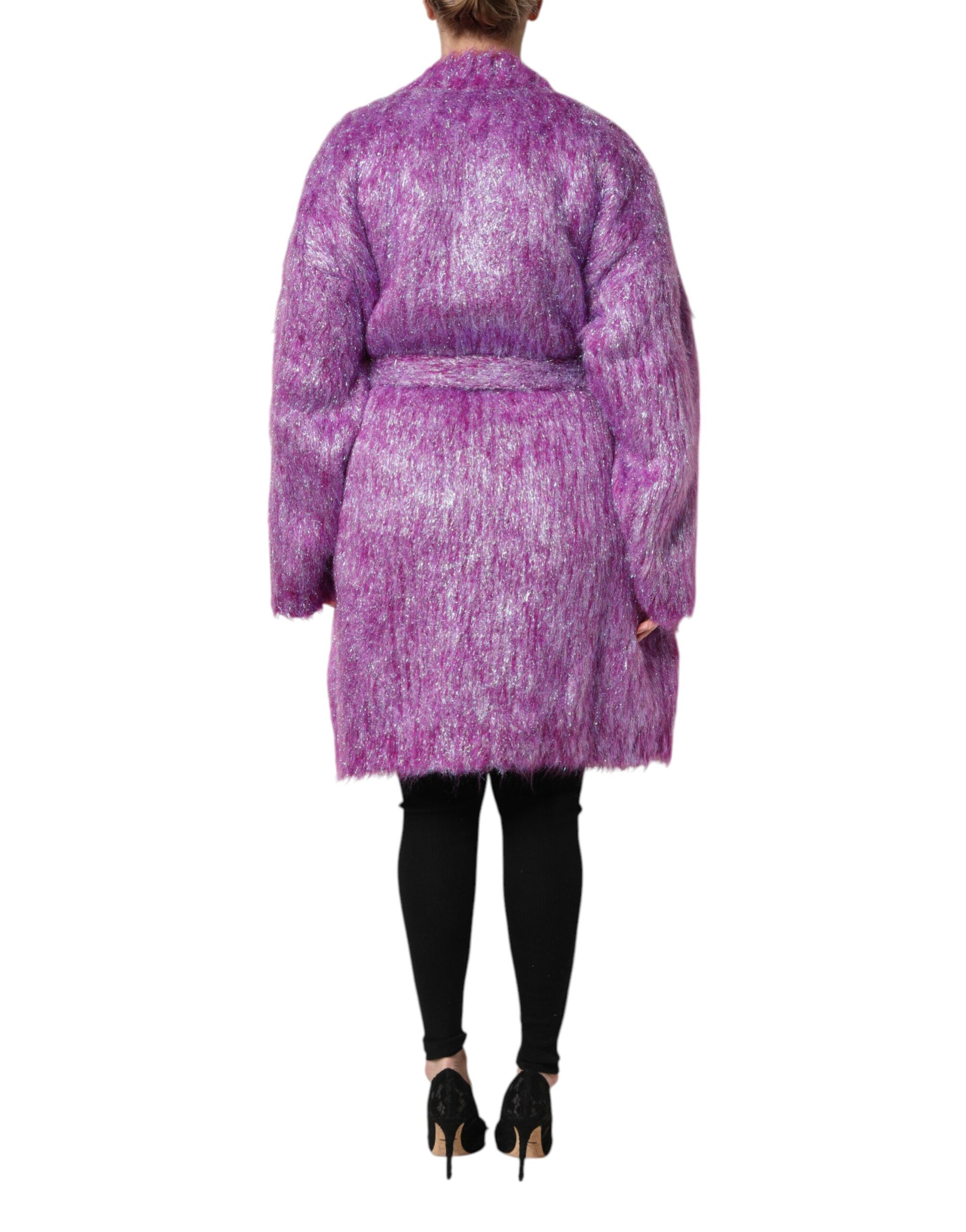 Dolce &amp; Gabbana - Trench-coat orné de boutons violets