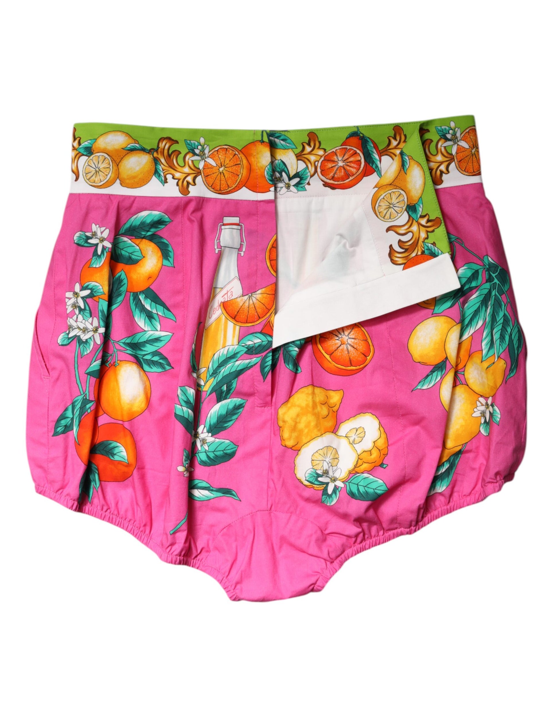 Short taille haute imprimé rose Dolce &amp; Gabbana