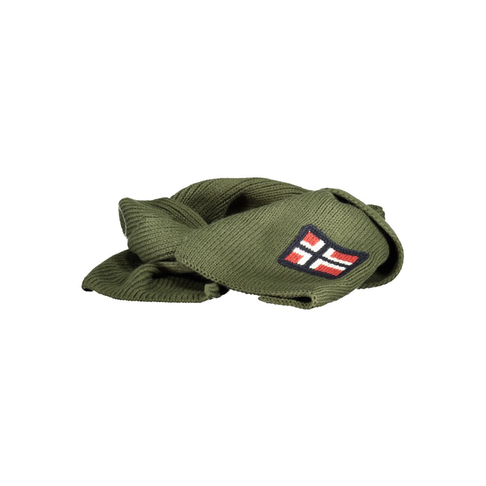 Écharpe verte pour homme en marabout, Norvège, 1963