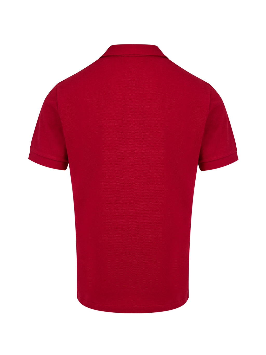 Polo Burberry en coton rouge à col
