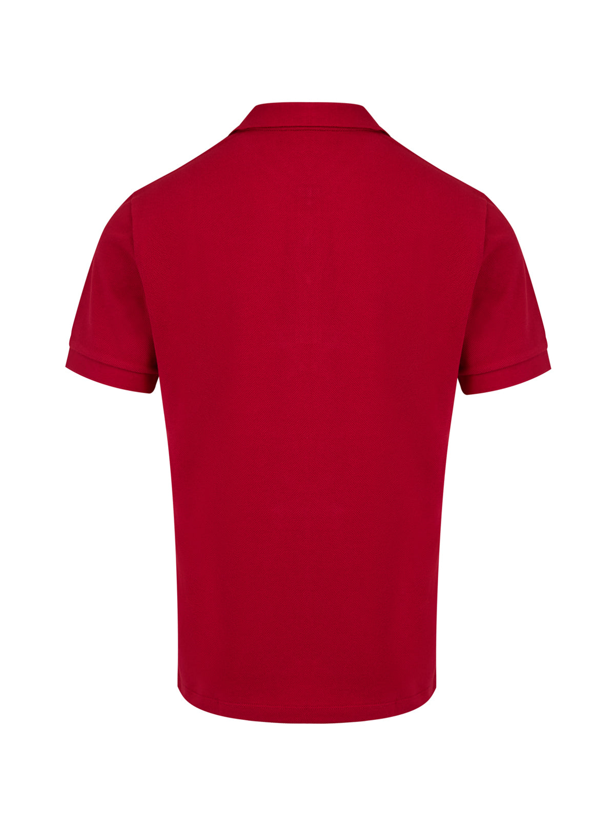 Polo Burberry en coton rouge à col