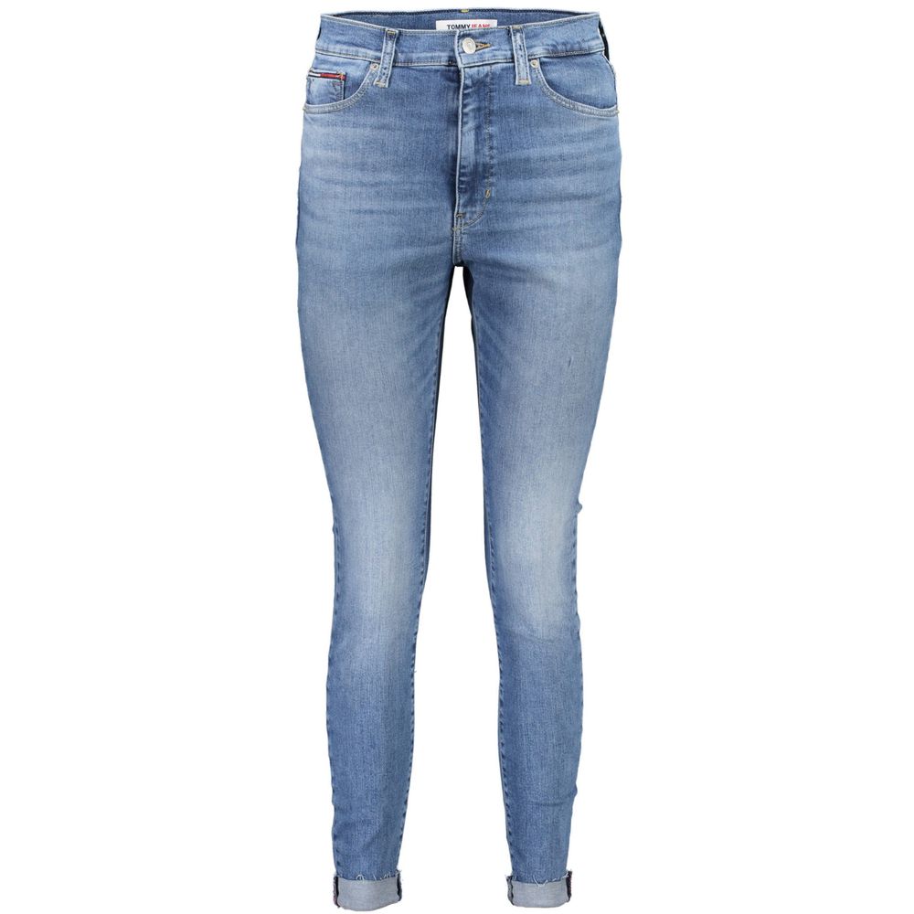 Jean Tommy Hilfiger bleu clair en coton pour femme