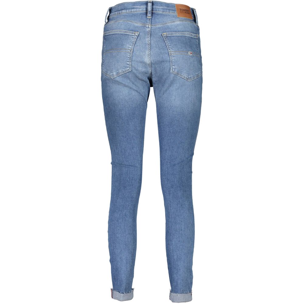 Jean Tommy Hilfiger bleu clair en coton pour femme