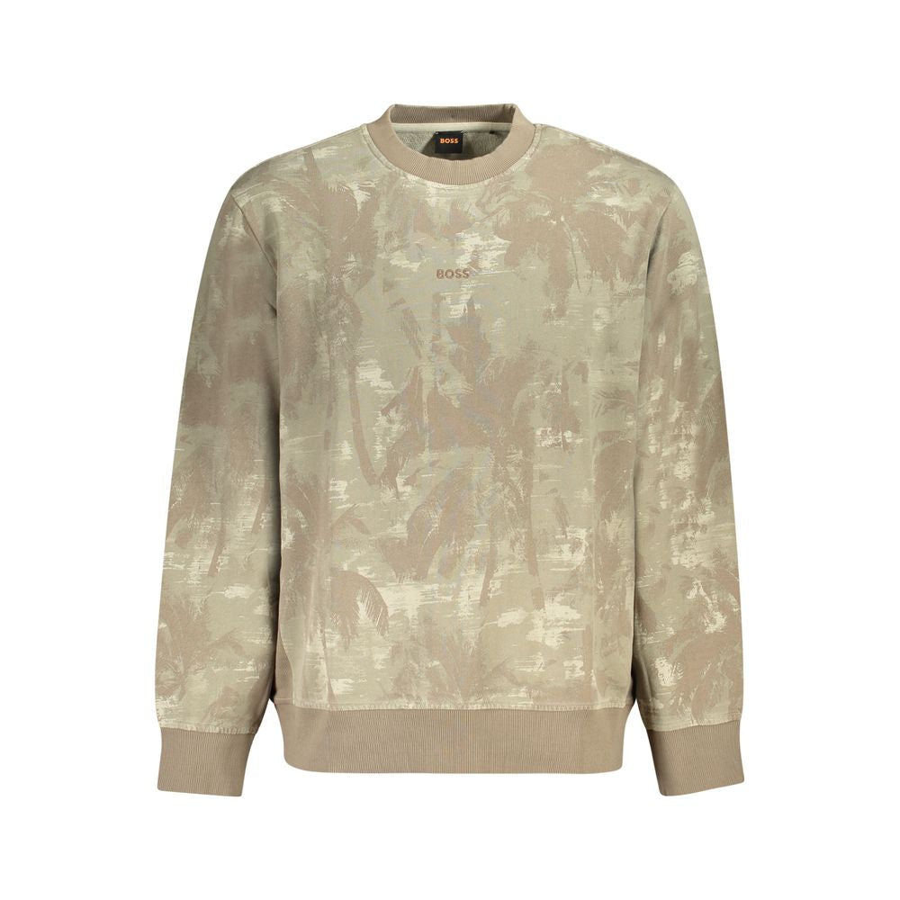 Pull en coton marron Hugo Boss