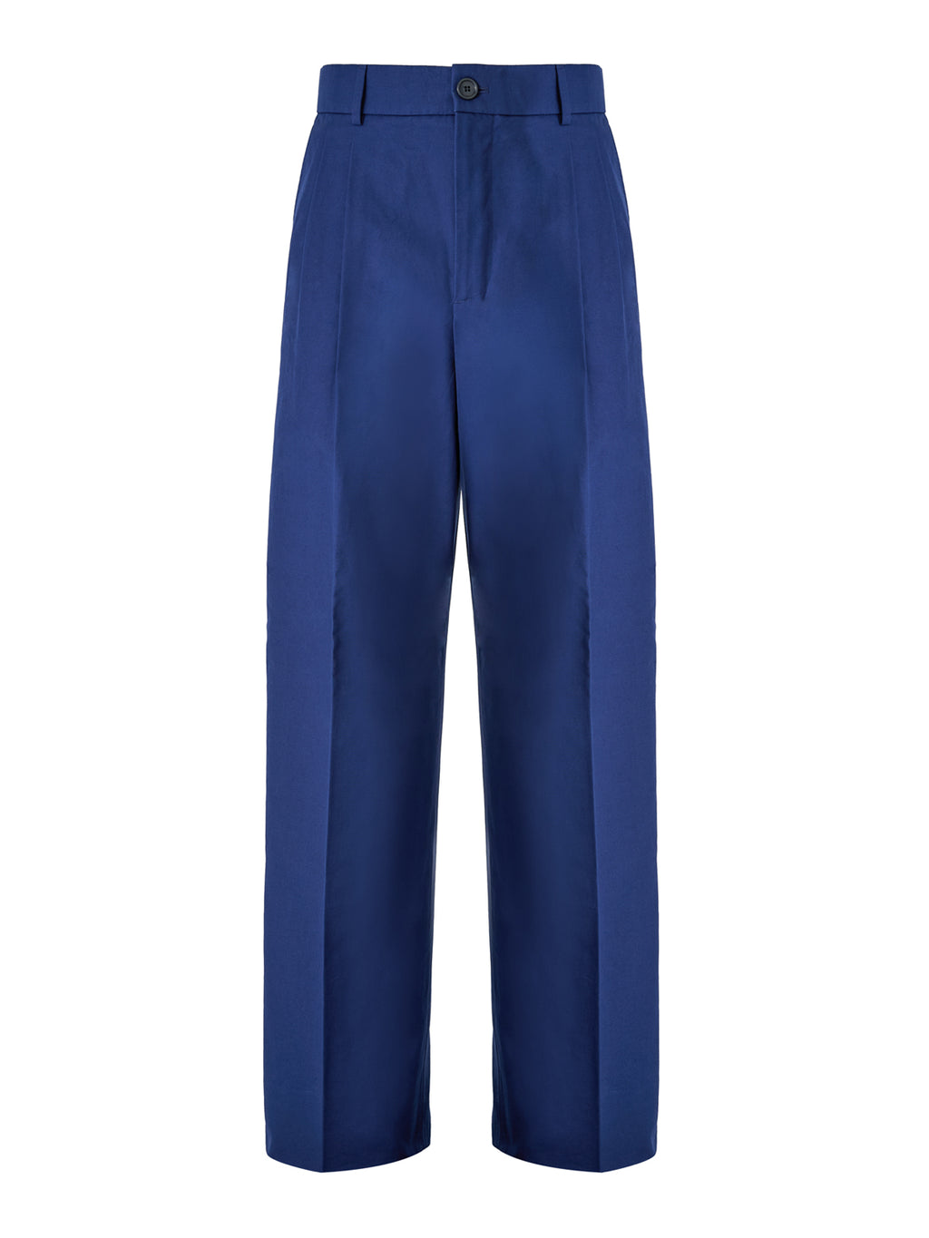 Pantalon classique en coton bleu Gucci