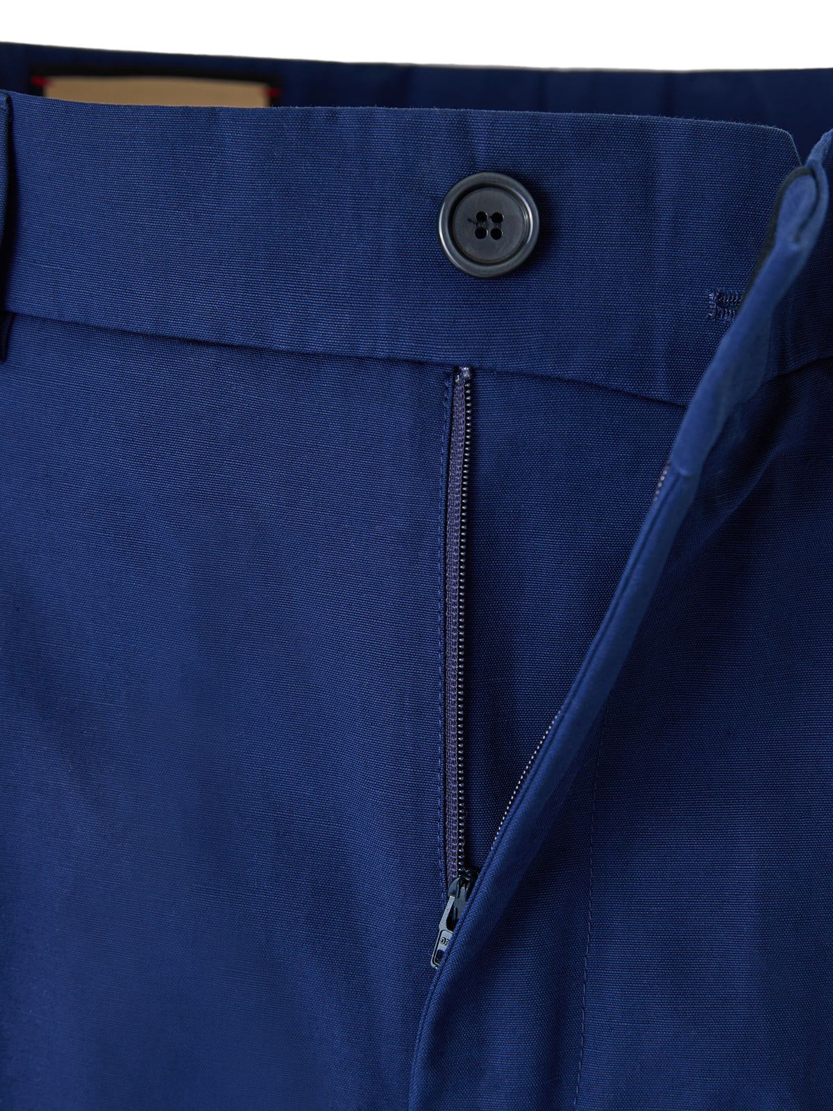 Pantalon classique en coton bleu Gucci