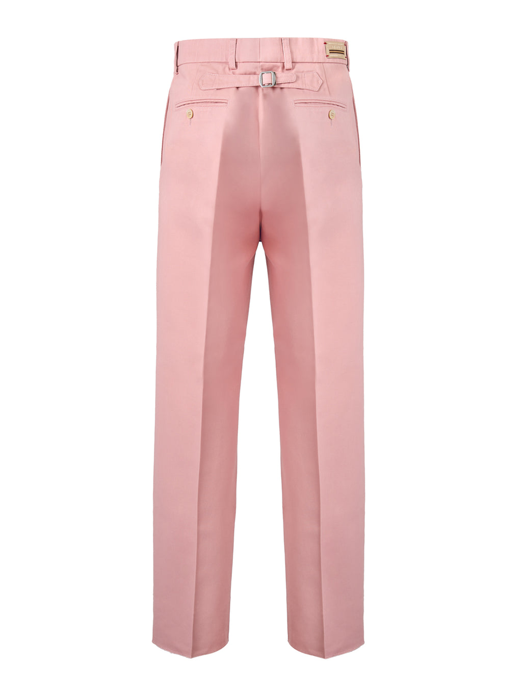 Pantalon en coton rose clair Gucci