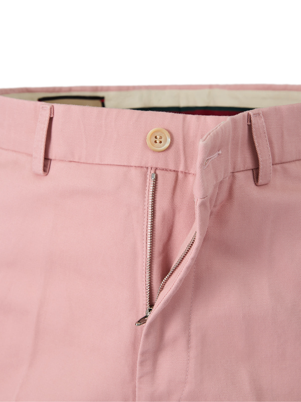 Pantalon en coton rose clair Gucci