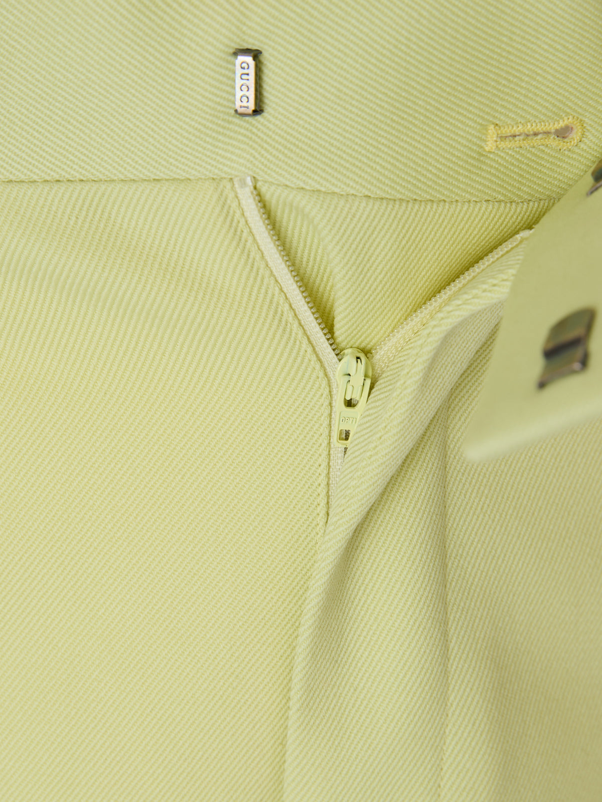 Pantalon en polyester jaune citron Gucci