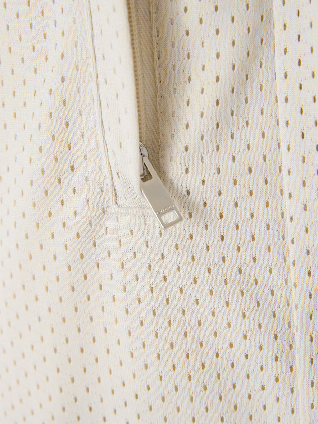 Short en polyester crème avec logo Gucci