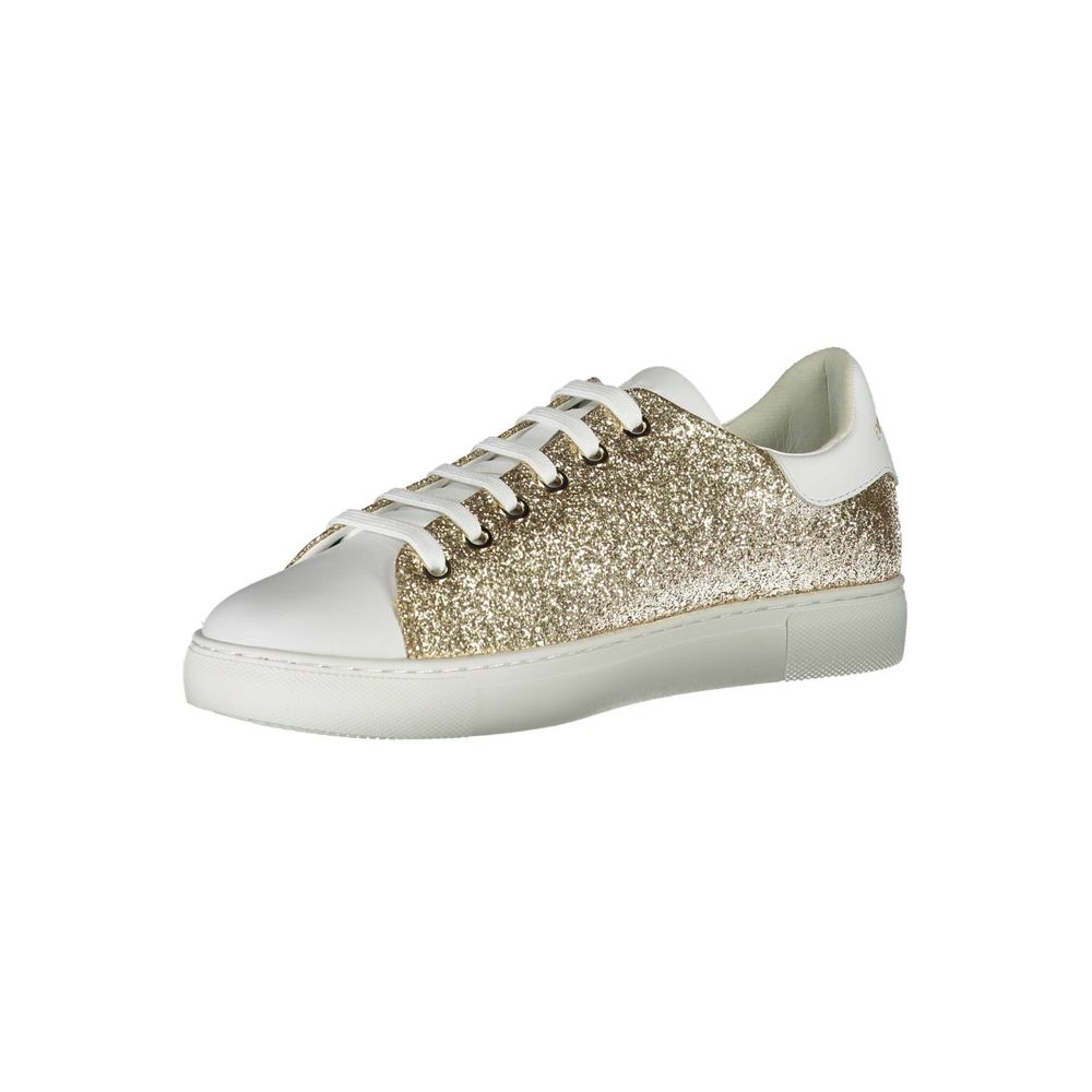 Baskets Emporio Armani en polyester doré pour femme