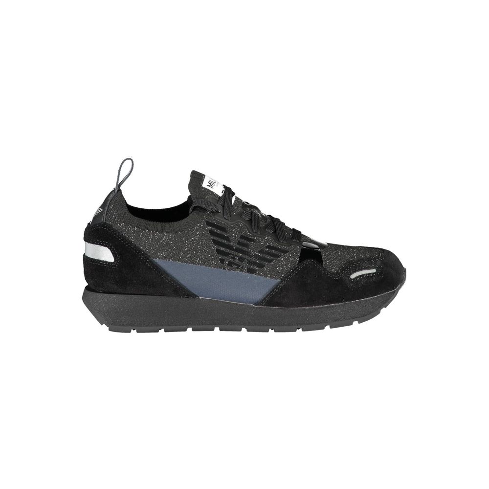 Baskets Emporio Armani en cuir noir pour femme