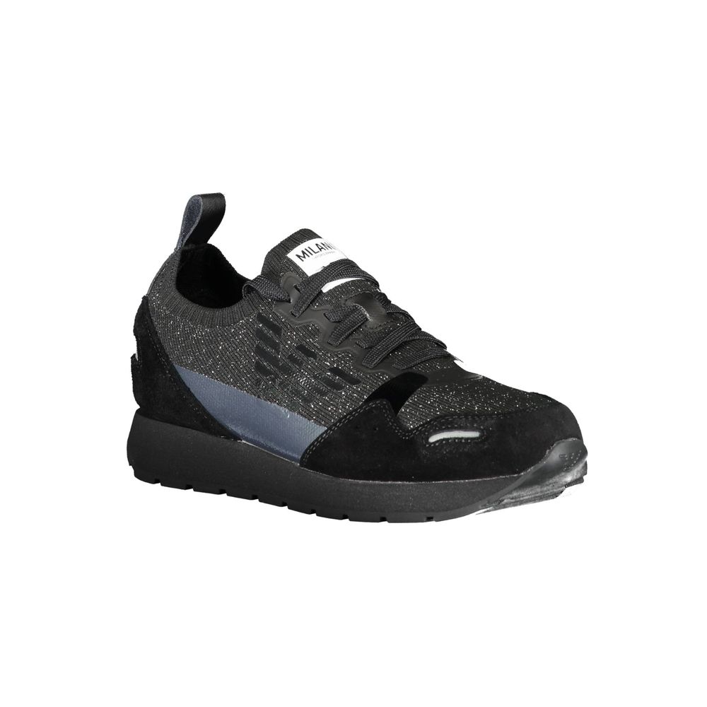 Baskets Emporio Armani en cuir noir pour femme
