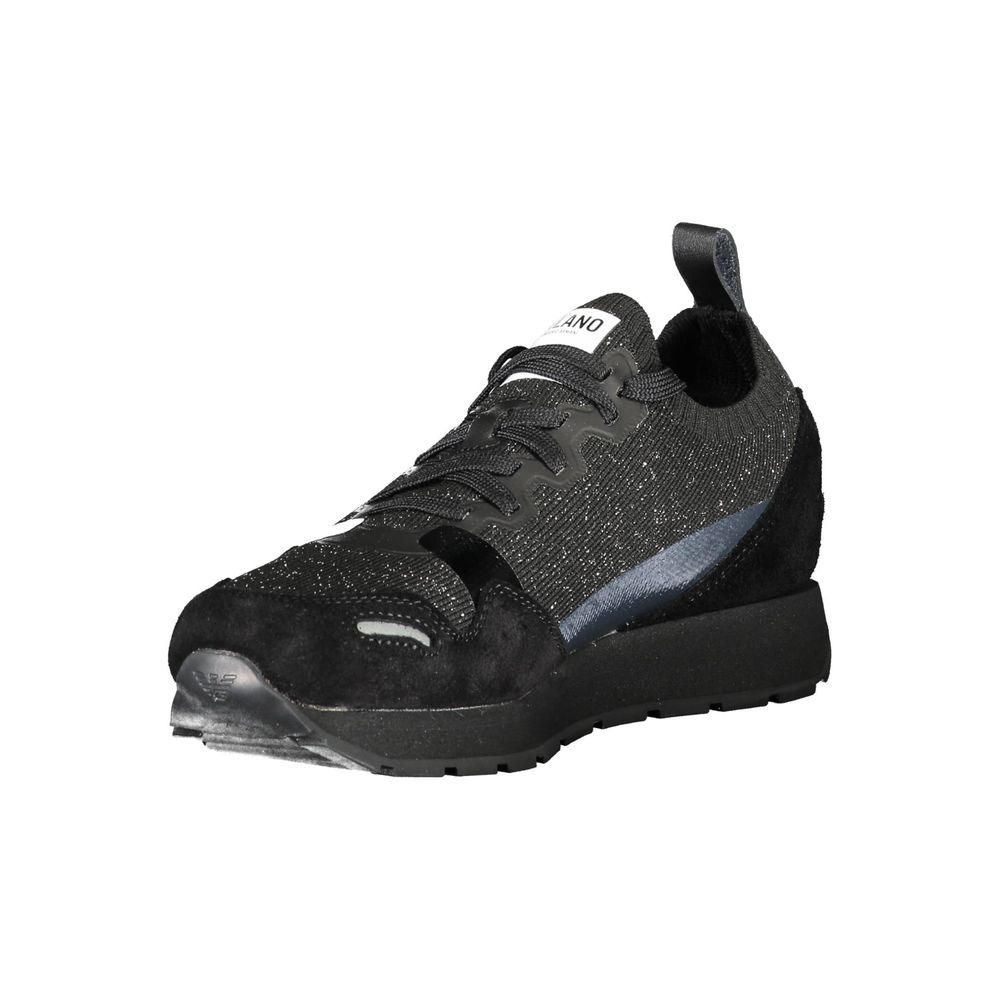 Baskets Emporio Armani en cuir noir pour femme