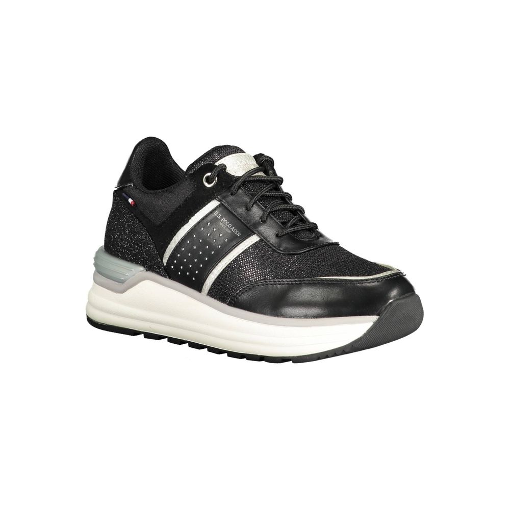 Baskets noires en polyester US POLO ASSN.