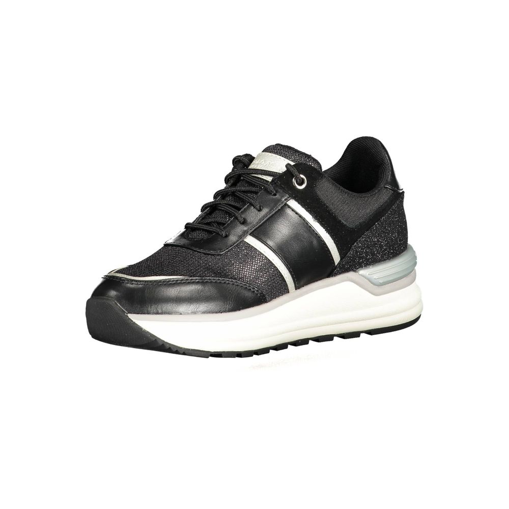 Baskets noires en polyester US POLO ASSN.
