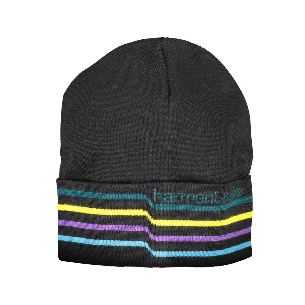 Casquette homme en laine noire Harmont &amp; Blaine