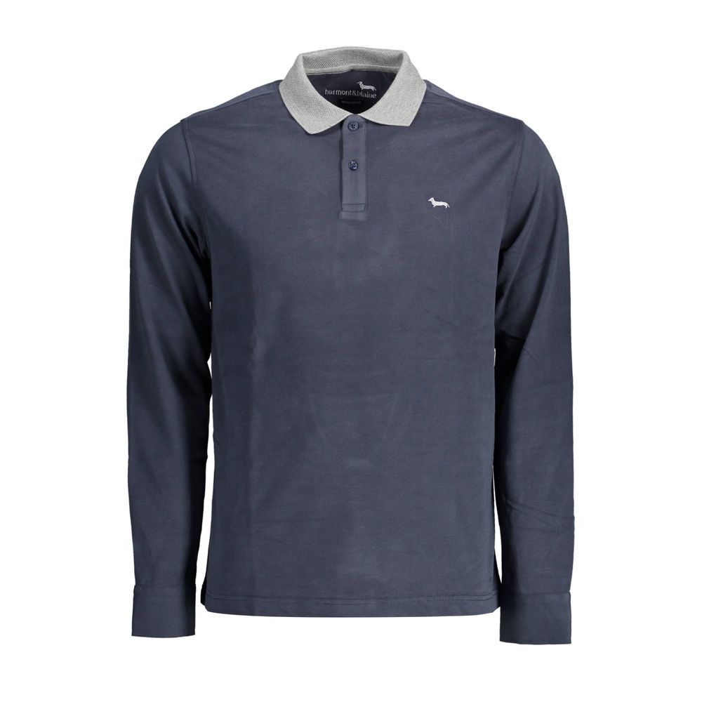 Polo homme en coton bleu Harmont &amp; Blaine