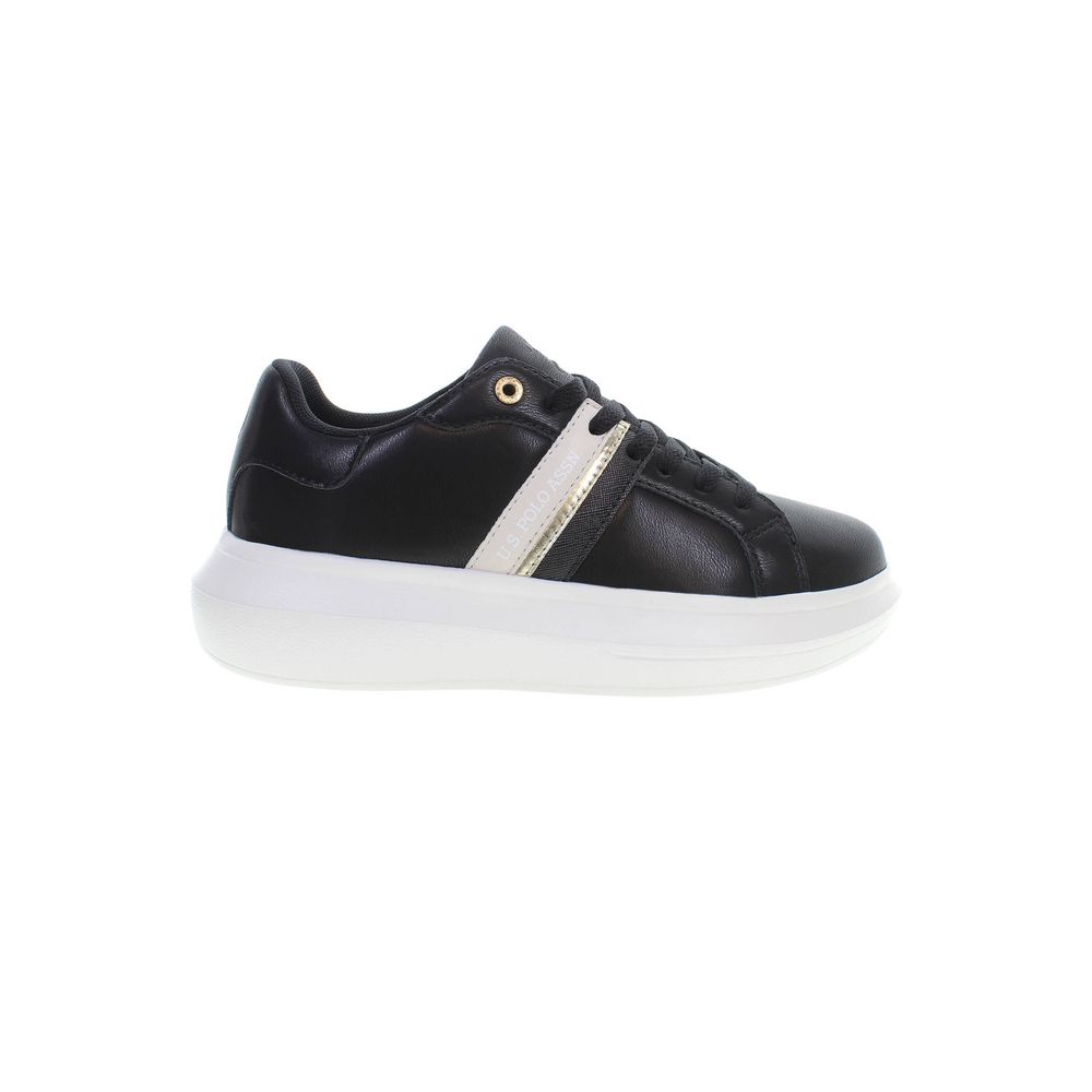 Baskets noires en polyester pour femme US POLO ASSN.